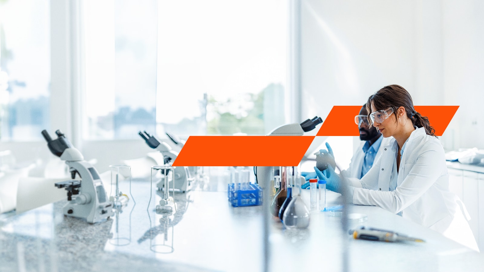 Woman in a lab